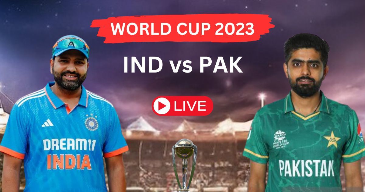 Live Ind Vs Pak Icc Cricket World Cup 2023 12th Match Crickate 1848